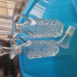 Crystal bottles with lids